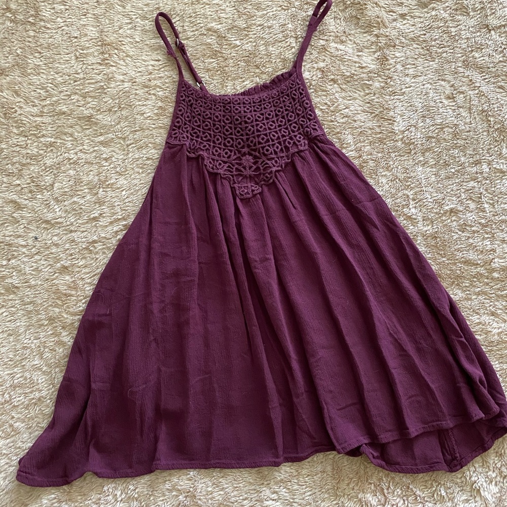 Maroon spaghetti strap!